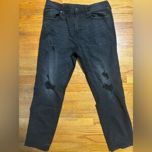 Aeropostale Athletic Slim Black Denim Jeans - Lightly Worn